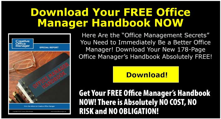 Download Your FREE Office Manager Handbook NOW